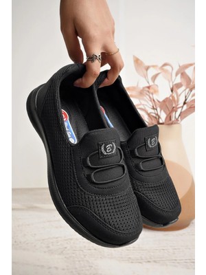 Nesil Shoes Bsea 575 Siyah Memory Foam Kadın Yürüyüş Ayakkabısı
