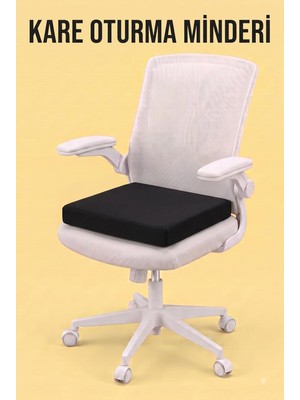 Ortopedik Visco Kare Oturma Minderi Tekerlekli Sandalye Minderi 45 * 45 * 7 cm DVM-21S