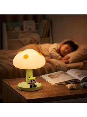 Margo Toys-Sevimli Panda Figürlü Bulut Çocuk Odası Gece Lambası