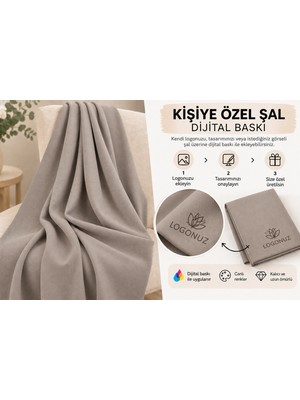 Kişiye Özel Logo Baskılı Polar Şal – 10ADETDIJITAL Baskı Kurumsal Firma Şalı