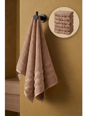 Seritaine 6'lı Işıl Premium El Havlusu 41x71cm - Pembe - %100 Pamuk - 600 gr/m2