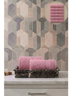 Seritaine 6'lı Işıl Premium El Havlusu 33x33cm - Açık Mavi %100 Pamuk - 600 gr/m2