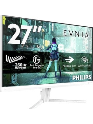 Pratik Ev Evnia 27M2N3201PL 27" 260Hz 0.3ms HDR10 Full Hd Fast IPS Beyaz Oyun Monitörü