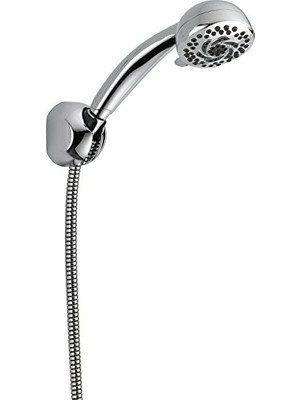 Pratik Ev 55436-PK Premium 5 Ayar Sabit Duvara Monte El Duşu, Krom