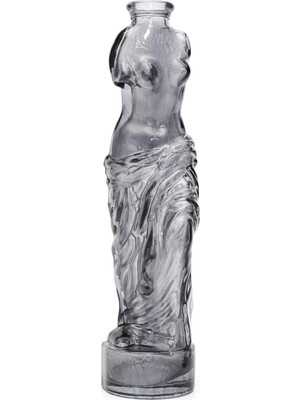 Siyah Cam Venüs Vazo (25 Cm)
