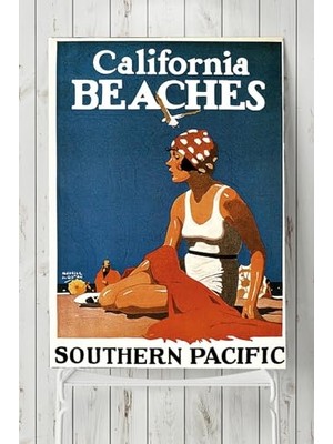 Pratik Ev (PSTER3323) California Vintage Manzara Posteri 80X115 cm