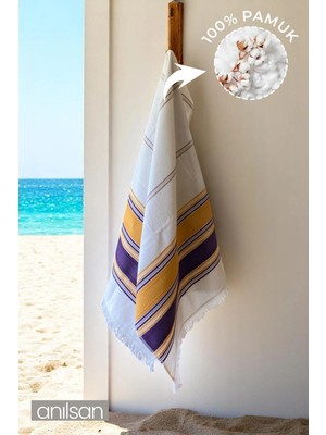 Anılsan Leyna Plaj Havlusu %100 Pamuk 75x150