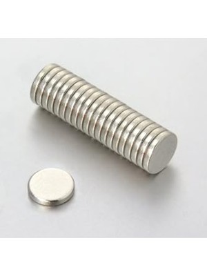 Pratik Ev Dünya Magnet 30 Adet Çap 6 mm x Kalınlık 1 mm Güçlü Yuvarlak Neodyum Mıknatıs