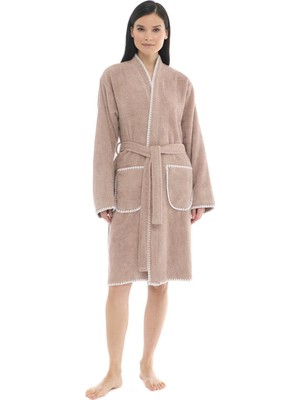 Seritaine Athena Kimono Kadın Bornozu- Mor %100 Pamuk