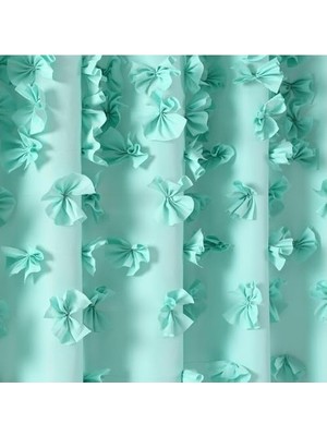 Lush Decor Riley Duş Perdesi, 182,88 cm x 182,88 Cm, Aqua