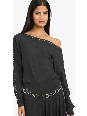 DeFacto Loose Fit Kayık Yaka Tişört G8084AX26SP