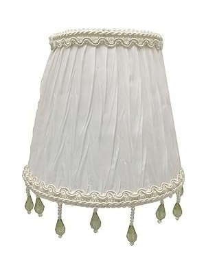 Belirtilmemiş Designs, Inc. Klipsli Büzgülü Pileli Empire Avize Abajur Alev Klipsi Takıcı, CSO-1033-5WH, 3