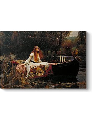 Pratik Ev John William Waterhouse Shalott'un Leydisi Tablosu 140 x 100