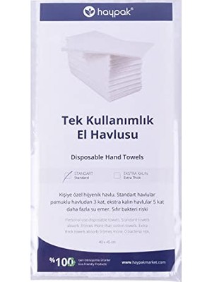 Pratik Ev Haypak Tek Kullanımlık El Havlusu 70 Adet