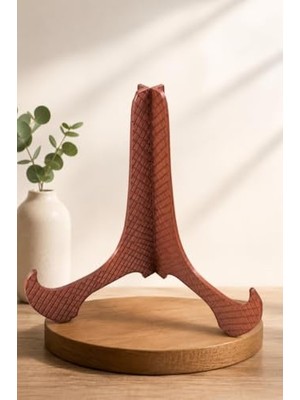 Pratik Ev Plastik Stand 18X18 cm Dekoratif Tabak Standı, 3.8 cm Kalınlık Dayanıklı Sunum Ayağı