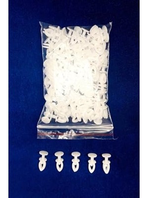 Pratik Ev Tekstil Geçmeli Perde Ruleti, 100 Adet, 1. Kalite Perde Halkası