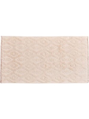 Pratik Ev Bogota Geometrik Desenli %70 Pamuk %30 Polyester Kilim, Krem, 120X180 cm