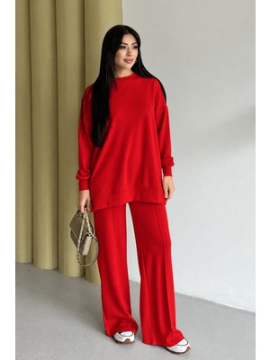 Feela Moda Kadın Oysh Modal Oversize Tesettür Tunik Takım 2020