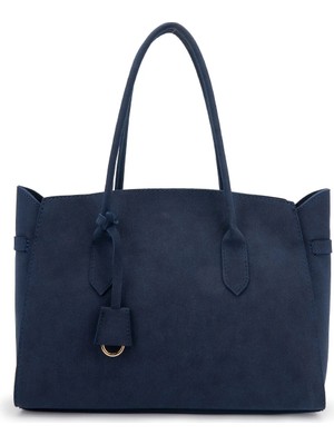 Black Sarkıt Detaylı Shopper Süet Pamela Kadın Kol Çanta