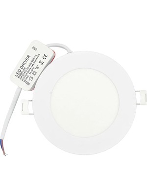 K2 KDL400 6W Sıvaaltı Panel LED Armatür 6500K Beyaz 510 Lümen 230V IP20 Gömme LED Panel
