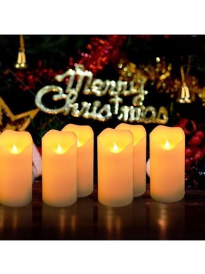 Odea Tr Raytoys Oyuncak Özel Tasarım Titrek Işıklı Mum LED Mum Pilli Mum LED Light Candles Işıklı Kına Düğün Mumları 24 Adet