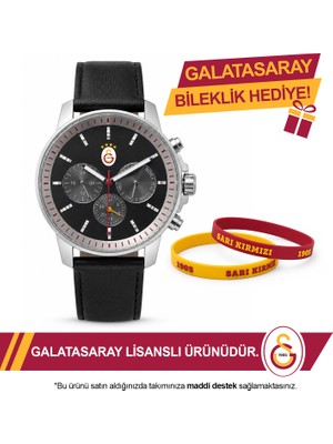 Galatasaray Lisanslı Kol Saati U21329 - Gs Bileklik Hediyeli