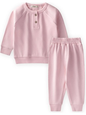 Cigit Reglan Kol Patlı Erkek Basıc Takım 1-6 Yaş Pembe