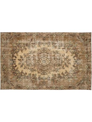 Apex Halı El Dokuması Vintage Yün-Pamuk Naturel Halı 17224 173 x 278 cm