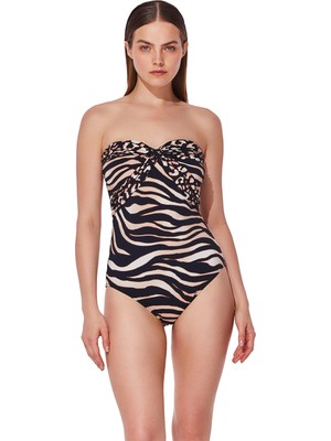 Gottex Bandeau Women's Swimsuit Beige