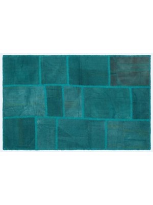 Apex Halı El Dokuması Patchwork Vintage Yün-Pamuk Renkli Halı 25157 115 x 180 cm