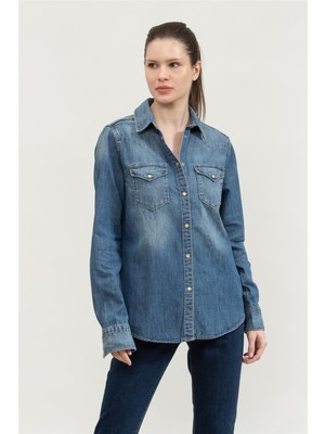 Replay Slim Women's Blue Shirt