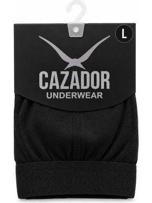 Cazador Erkek Boxer Düz Siyah