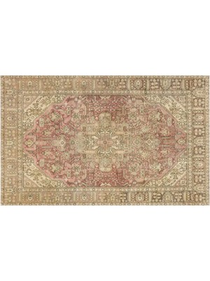 Apex Halı El Dokuması Vintage Yün-Pamuk Bej Halı 36293 180 x 286 cm