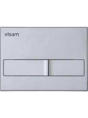 Visam Karina İki Kademeli Mat Krom Buton 226mm Uzunluk 11mm Genişlik 165mm Yükseklik