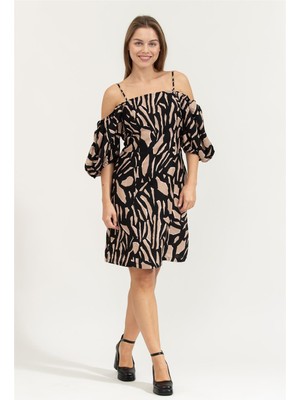 Dkny Printed Women's Dress Black
