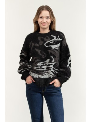 Dkny Tiger Eye Women's Knitwear Grey