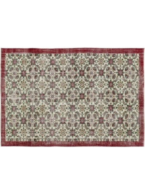 Apex Halı El Dokuması Vintage Yün-Pamuk Retro Halı 10389 188 x 285 cm
