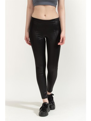 Karl Lagerfeld Coated Women's Leggings Black