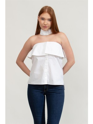 Karl Lagerfeld Women's Blouse White