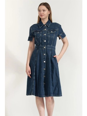 Karl Lagerfeld Fashion Denim Women's Dress Blue