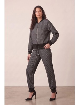 Guitar Casual Siyah Jakarlı Ceket
