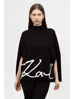 Karl Lagerfeld Signature Women's Knitwear Black