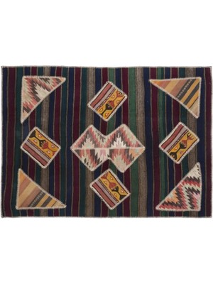 Apex Halı El Dokuması Patchwork Vintage Yün-Pamuk Naturel Halı 1117 160 x 230 cm