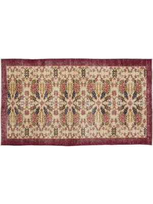 Apex Halı El Dokuması Vintage Yün-Pamuk Retro Halı 9383 132 x 237 cm