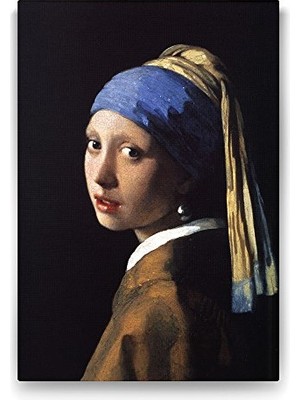 Pratik Ev 80X125 cm Johannes Vermeer Inci Küpeli Kız Tablosu