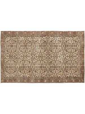 Apex Halı El Dokuması Vintage Yün-Pamuk Naturel Halı 12951 169 x 275 cm