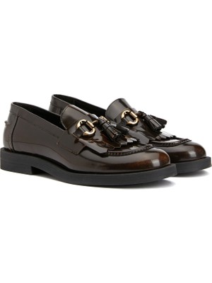 Divarese Dıvarese Brown Women's Leather Loafers