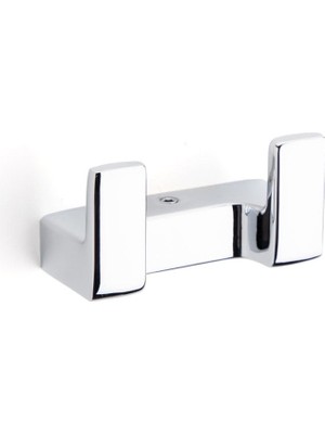 Pratik Ev Krom Ikili Askılık 43X37X80 mm