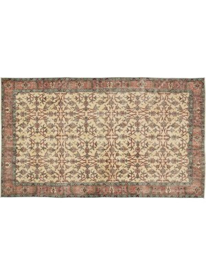 Apex Halı El Dokuması Vintage Yün-Pamuk Naturel Halı 10263 162 x 283 cm