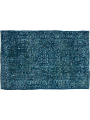 Apex Halı El Dokuması Vintage Yün-Pamuk Turkuaz El Oyması Halı 10352 177 x 266 cm